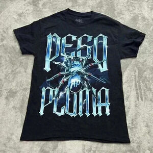 Peso Pluma Shirt Mens Size Small Double P Tour Tee Spider Graphic Corridos Rap